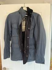 Men Barbour Tailored Sapper Blue Wax jacket Size S