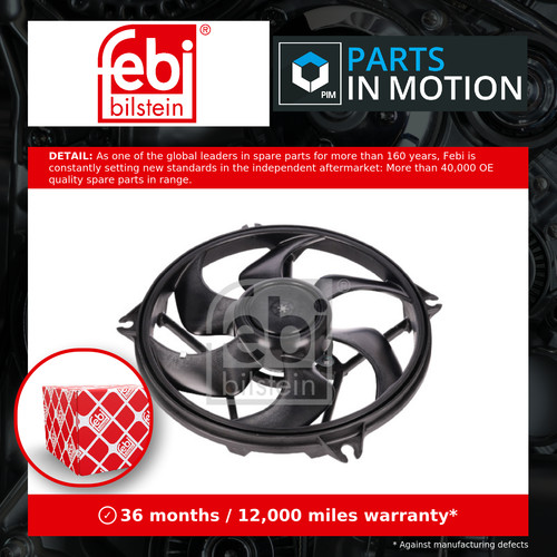 Radiator fan 1001539 febi - radiator,