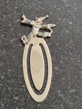 Sterling 925 Solid Silver Clown Bookmark with abalone 