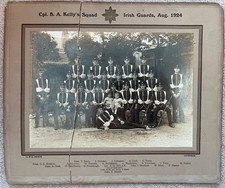 Vintage photograph Irish Guards 1924 Cpl. B A Kelly's Squad (20 named guardsmen)