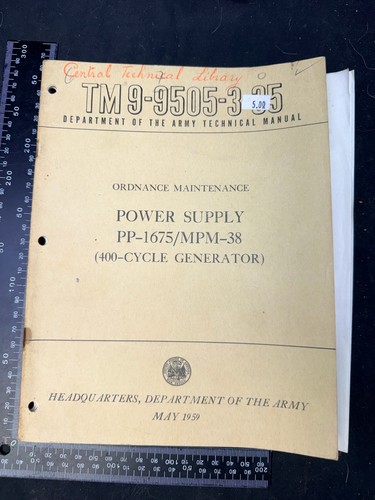 Genuine army technical manual - genuine,