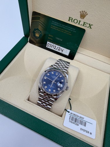 Rolex datejust 36mm - rolex, 'blue