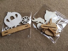 karacter crafts mdf unicorn and princess carriage 