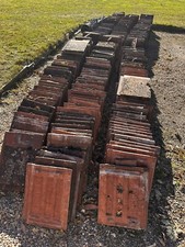 Anchor Stone Slate Concrete Roof Tile Salvage Discontinued Rustic Red Patina