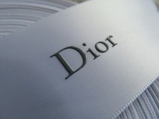 DIOR Embossed White Satin