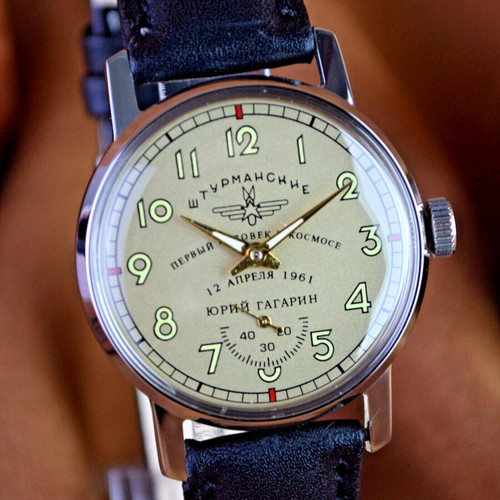 Soviet wristwatch pobeda - wristwatch,