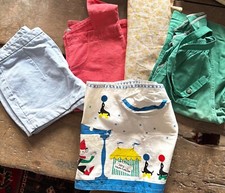 1960's Girls Clothing Dungarees Shorts Aprons 18/24 Months