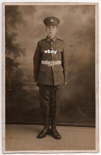 Military postcard soldier - postcard,