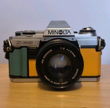 Minolta X300 35mm SLR Film Camera W/ Minolta 50mm F1.7 Lens  WORKING x-300
