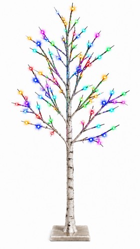Snowtime led birch tree - snowtime,