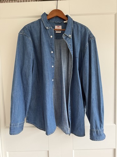 Levi men denim shirt - denim,