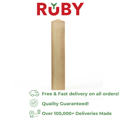 Treated timber wooden fence - timber,