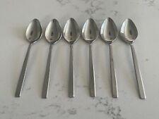 6 x Vintage Oneida Melissa Pattern Tea Spoons Stainless Steel UK 13.1cm VGC
