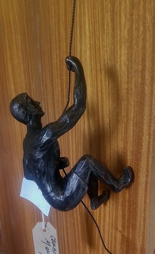 Abseiling climbing man wall - abseiling,