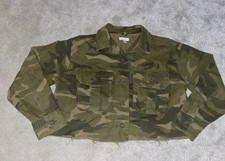 Topshop Khaki Camouflage Denim