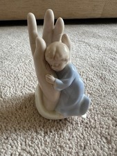 PORCELAIN FIGURINE, VALENCIA COLLECTION, PALM OF HAND, BOY,