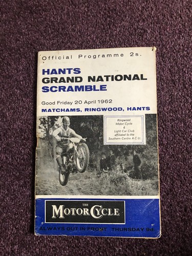 Motor cycle racing programme