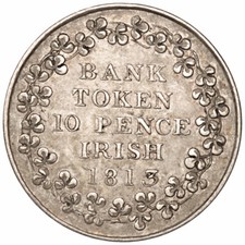 1813 Ten Pence Bank Token