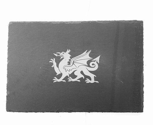 Welsh dragon engraved - welsh,