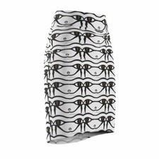 Eye of Rah Midi Skirt - White