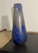 Charlie Meaker Art Glass Azurene Blue Vase (Isle of Wight Interest)