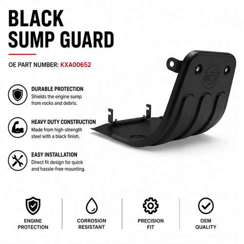 Black sumpguard fit for royal - fit,