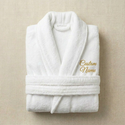 Personalized cotton bathrobe - personalized,