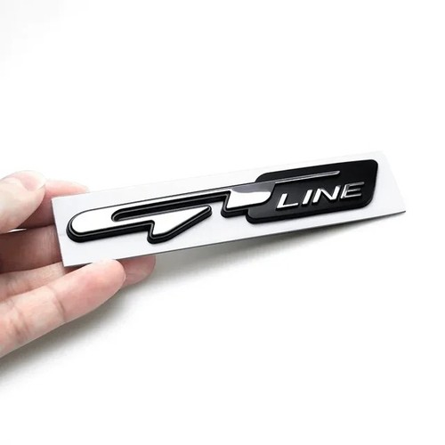 Metal line logo rear - metal, gt