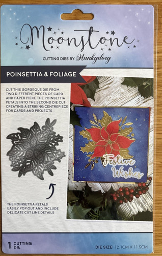 Hunkydory moonstone poinsettia - hunkydory,