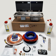 SMEV 9722R SINK AND HOB HOT & COLD INSTALLATION KIT FOR CAMPERVAN MOTORHOME