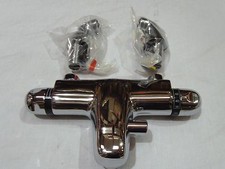 RWC Heatguard Thermostatic Deck Mounted Bath Shower Mixer Tap Chrome THRM500546