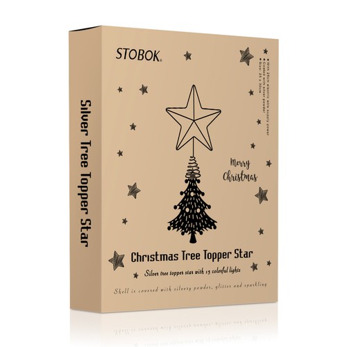 Light star tree topper - tree,