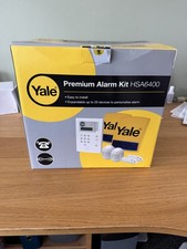 YALE PREMIUM WIRELESS BURGLAR ALARM-  HSA6400 Alarm  (New In Box) + Extras