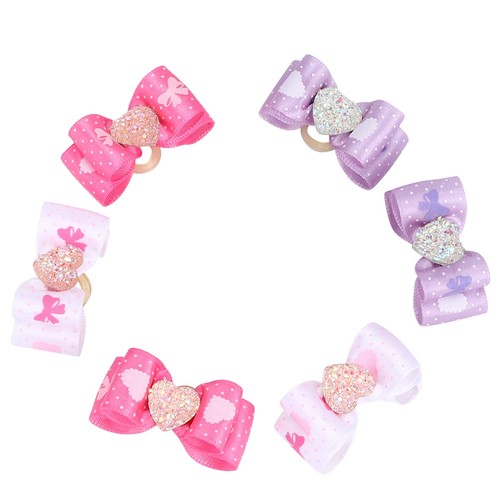 15pcs dog hair bows rubber - 15pcs,