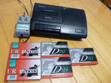 Sony TCM-919 tape cassette recorder, player, plus 5 unused cassettes. tested.