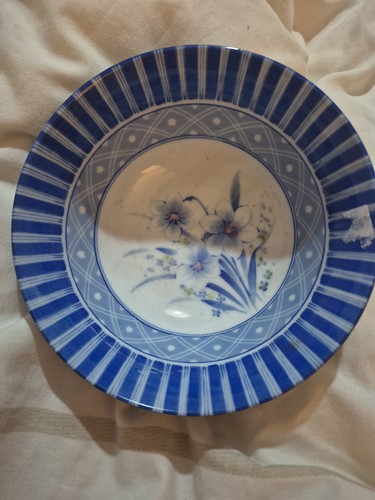 Vintage used blue floral - vintage,