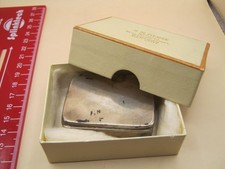 Birmingham 1910 Sterling Silver Snuff Box Form Vesta Case - Large Example 52gms
