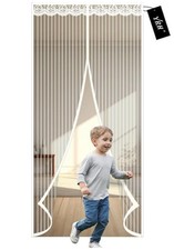 Magnetic Fly Screen Door,New Side Buckle Design,Heavy Duty Mesh,Self Sealing ...