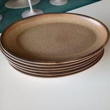 Denby Romany - 6 x 28cm by 20cm  Oval Steak Dinner Plates VGC