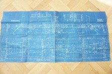 1936 Southern Railway 25 Ton Bogie Goods Brake Van Blue Print Drawing