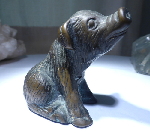 Adorable cast brass pig - adorable,