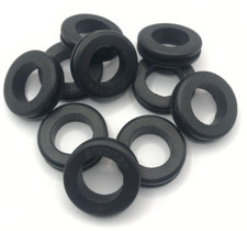 NITRILE RUBBER OPEN GROMMETS SP93/C24, LAS AEROSPACE ID-3/4" OD-1" Pack of 10.