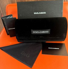 D&G Sunglasses Case With Pouch & Cloth (Black) FULL SET