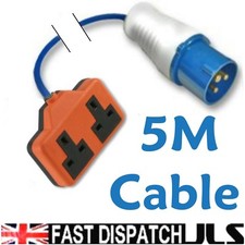 5M GENERATOR FLY LEAD 16A PLUG