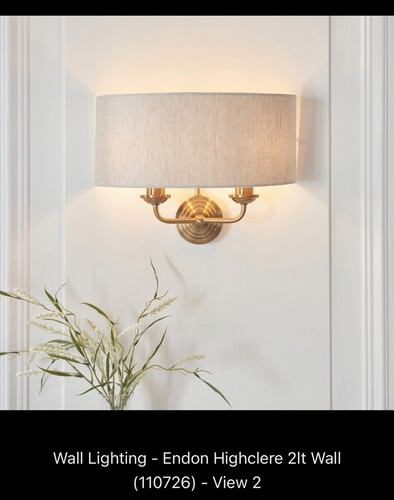 Wall light brass highclere - wall,