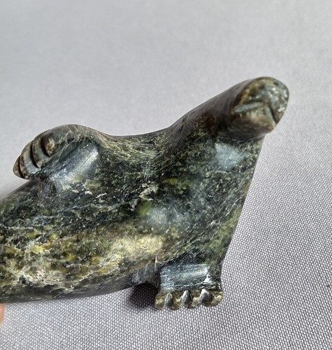 Vintage inuit stone carving - vintage,