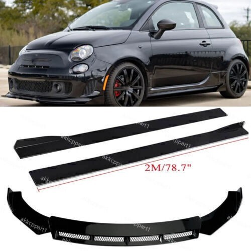 Side skirts front bumper lip - +front,