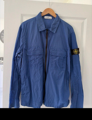 Stone island blue windbreaker - stone,