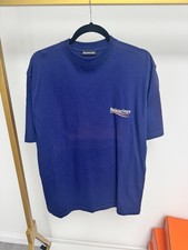 Balenciaga Logo Tee Blue XXS -