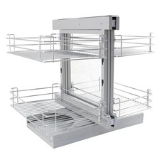 KuKoo LH Magic Corner Kitchen Pull Out Baskets, Slide Out Customer Return UG